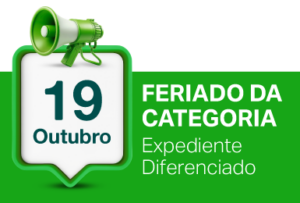 19/10 - Feriado da categoria dos funcionários de planos de saúde.